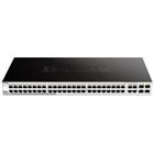 D-Link DGS-1210-48 52-port Gigabit Smart Switch, 48x GbE, 4x RJ45 SFP, fanless