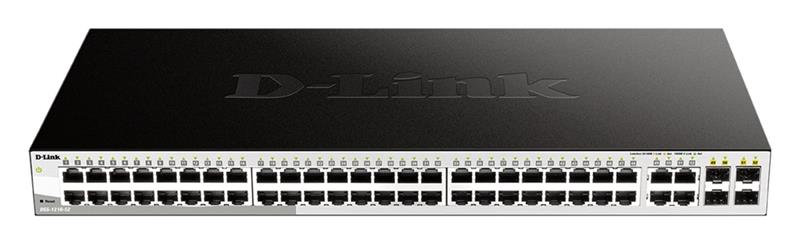 D-Link DGS-1210-52 E L2 L3 Smart+ switch, 48x GbE, 4x RJ45 SFP, fanless