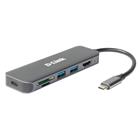 D-Link DUB-2327 6-in-1 USB-C Hub with HDMI Card Reader Power Delivery