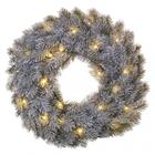 EMOS LED dekorace – adventní věnec, 40 cm, 2x AA, vnitřní, teplá bílá, časovač