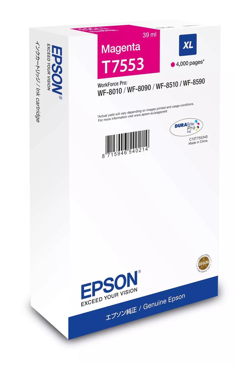 Epson Ink cartridge Magenta DURABrite Pro, size XL