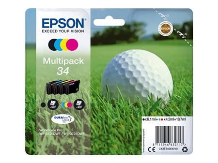 Epson Multipack 4-colours 34 DURABrite Ultra Ink C13T34664010