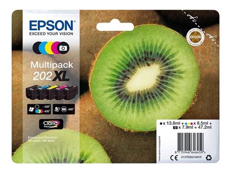 Epson multipack 5 barev,202XL Premium, XL C13T02G74010