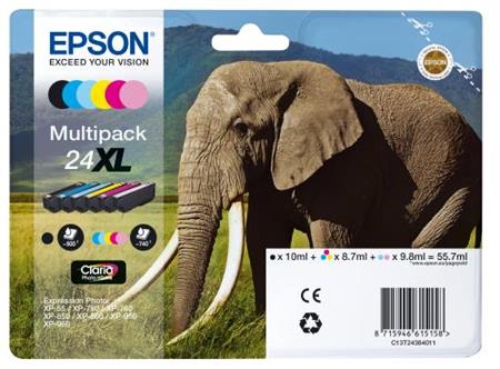 Epson Multipack 6-colours 24XL Claria Photo HD Ink C13T24384011