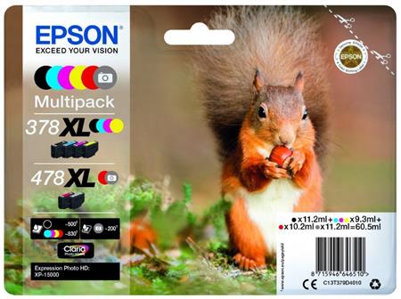 Epson Multipack 6 colours 478XL Claria Photo HD C13T379D4010 - originální