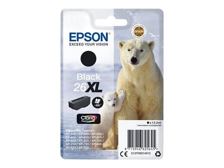 Epson Singlepack Black 26XL Claria Premium Ink C13T26214012