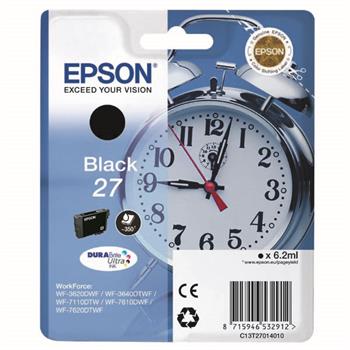 Epson Singlepack Black 27 DURABrite Ultra Ink C13T27014012