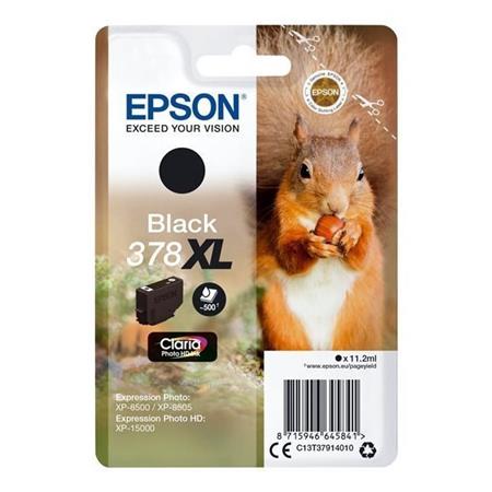 Epson Singlepack Black 378 XL Claria Photo HD Ink C13T37914010 - originální