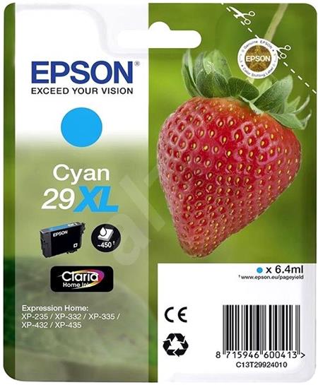 Epson Singlepack Cyan 29XL Claria Home Ink C13T29924012