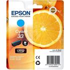 Epson Singlepack Cyan 33 Claria Premium Ink C13T33424012