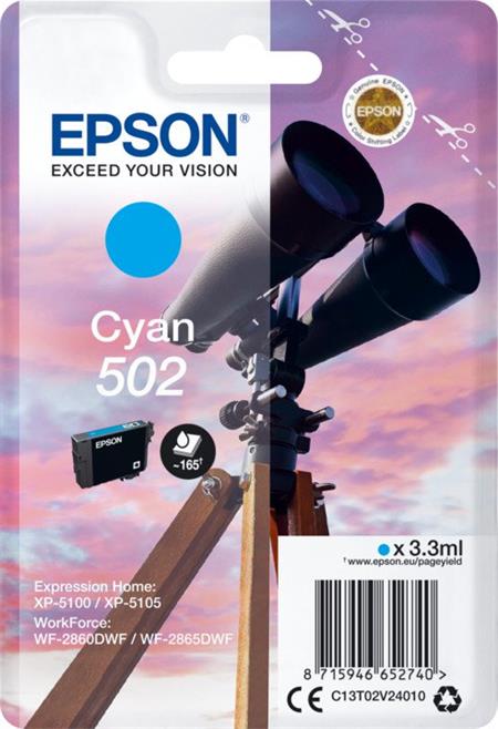 Epson Singlepack Cyan 502 Ink