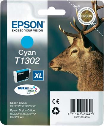 Epson Singlepack Cyan T1302 DURABrite Ultra Ink C13T13024012