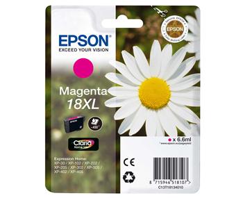 Epson Singlepack Magenta 18XL Claria Home Ink C13T18134012