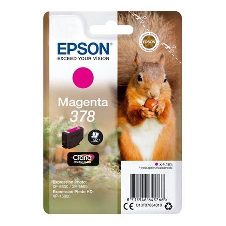 Epson Singlepack Magenta 378 Claria Photo HD Ink C13T37834010 - originální