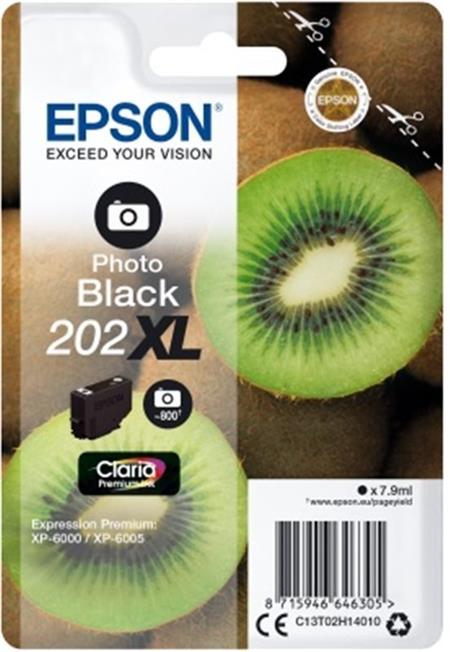 Epson singlepack, Photo Black 202XL,Premium Ink,XL C13T02H14010