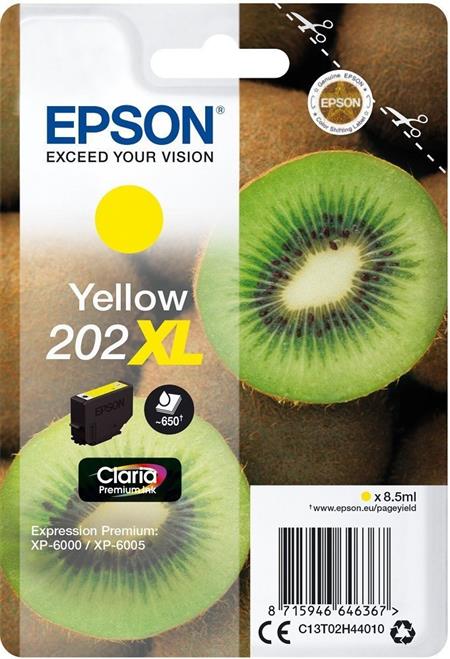 Epson singlepack,Yellow 202XL,Premium Ink,XL C13T02H44010