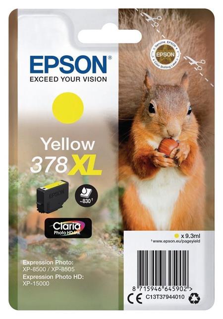 Epson Singlepack Yellow 378 XL Claria Photo HD Ink C13T37944010 - originální