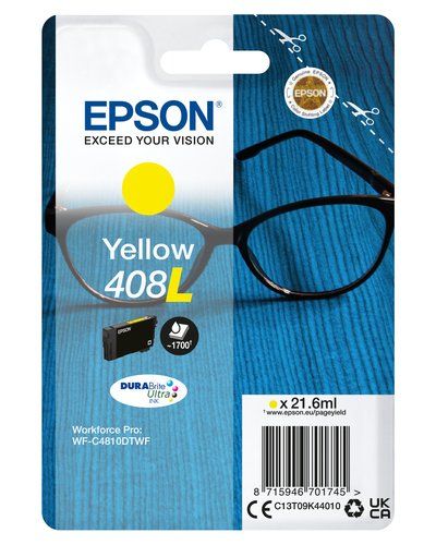 Epson Singlepack Yellow 408L DURABrite Ultra Ink