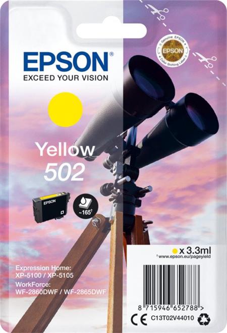 Epson Singlepack Yellow 502 Ink