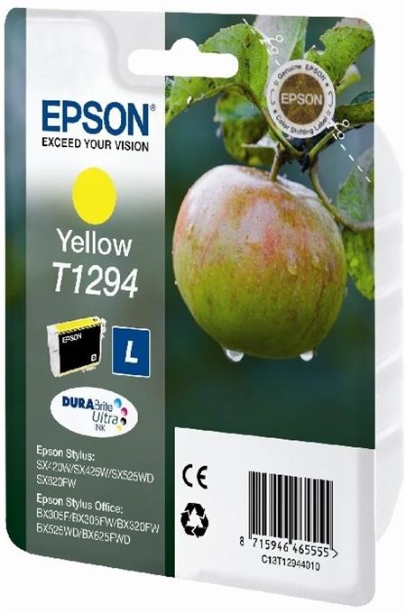 Epson Singlepack Yellow T1294 DURABrite Ultra Ink C13T12944012