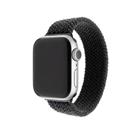 Fixed Elastický nylonový řemínek Nylon Strap pro Apple Watch 38/40/41mm, velikost XL, černý