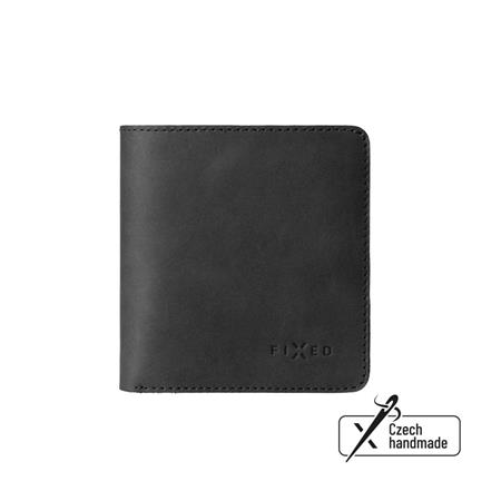 Fixed Kožená peněženka Classic Wallet z pravé hovězí kůže, černá