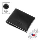 Fixed Kožená peněženka Smile Wallet se smart trackerem Smile PRO, černá