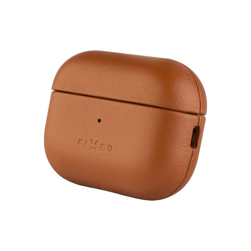 Fixed Kožené pouzdro PodsLeather pro Apple AirPods 3, hnědé