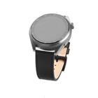 Fixed Kožený řemínek Leather Strap s Quick Release 22mm pro smartwatch, černý