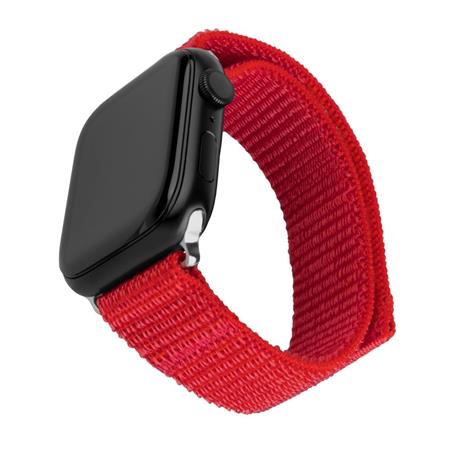 Fixed Nylonový řemínek Nylon Sporty Strap pro Apple Watch 38 40 41mm, červený