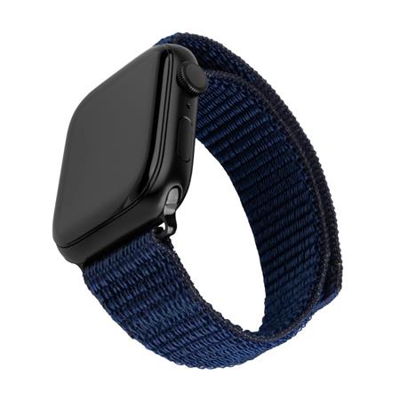 Fixed Nylonový řemínek Nylon Sporty Strap pro Apple Watch 38 40 41mm, tmavě modrý