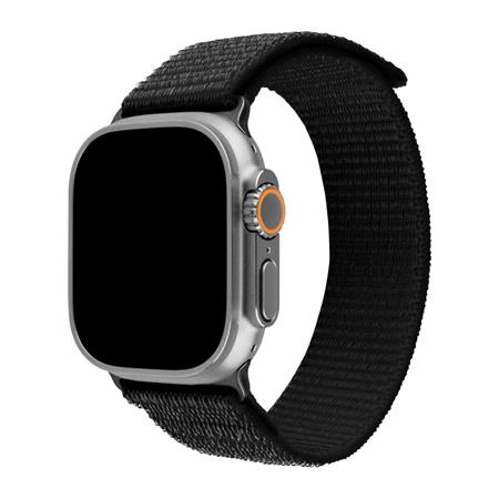 Fixed Nylonový řemínek Nylon Sporty Strap pro Apple Watch Ultra 49mm, černý