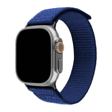 Fixed Nylonový řemínek Nylon Sporty Strap pro Apple Watch Ultra 49mm, tmavě modrý