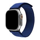 Fixed Nylonový řemínek Nylon Sporty Strap pro Apple Watch Ultra 49mm, tmavě modrý