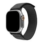 Fixed Nylonový řemínek Nylon Sporty Strap pro Apple Watch Ultra 49mm, tmavě šedý