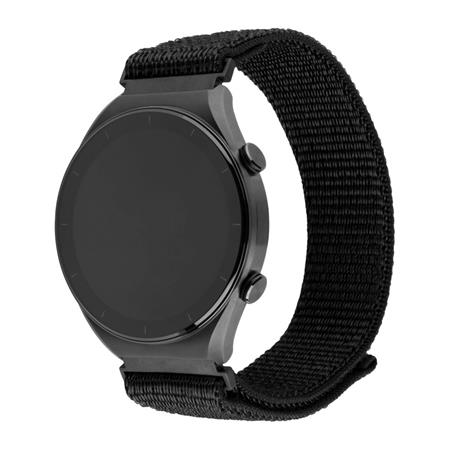 Fixed Nylonový řemínek Nylon Sporty Strap s Quick Release 22mm pro smartWatch, černý