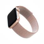 Fixed Nylonový řemínek Nylon Strap pro Apple Watch 38/40/41mm, růžově zlatý