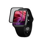 Fixed Ochranné tvrzené sklo 3D Full-Cover pro Apple Watch 44mm s aplikátorem, s lepením přes celý displej, černé