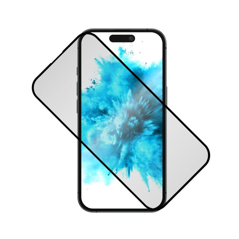 Fixed Ochranné tvrzené sklo Privacy Full-Cover pro Apple iPhone 16, lepení přes celý displej, černé