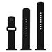 Fixed Set silikonových řemínků Silicone Sporty Strap pro Apple Watch 38 40 41mm, černý