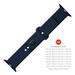 Fixed Set silikonových řemínků Silicone Sporty Strap pro Apple Watch 38 40 41mm, modrý