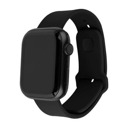 Fixed Set silikonových řemínků Silicone Sporty Strap pro Apple Watch Ultra 49mm, černý
