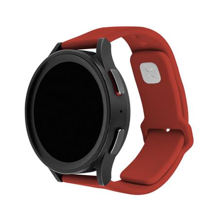 Fixed Set silikonových řemínků Silicone Sporty Strap s Quick Release 20mm pro smartWatch, červený