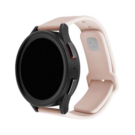 Fixed Set silikonových řemínků Silicone Sporty Strap s Quick Release 22mm pro smartWatch, růžový