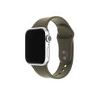 Fixed Set silikonových řemínků Silicone Strap pro Apple Watch 42/44/45/49mm, olivový