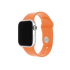 Fixed Set silikonových řemínků Silicone Strap pro Apple Watch 42/44/45/49mm, oranžový
