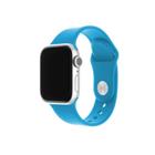 Fixed Set silikonových řemínků Silicone Strap pro Apple Watch 42/44/45/49mm, sytě modrý