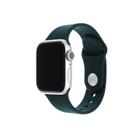 Fixed Set silikonových řemínků Silicone Strap pro Apple Watch 42 44 45 49mm, tmavě zelený