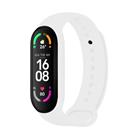 Fixed Silikonový řemínek Silicone Strap pro Xiaomi Band 7 Mi Band 6 Mi Band 5, bílý