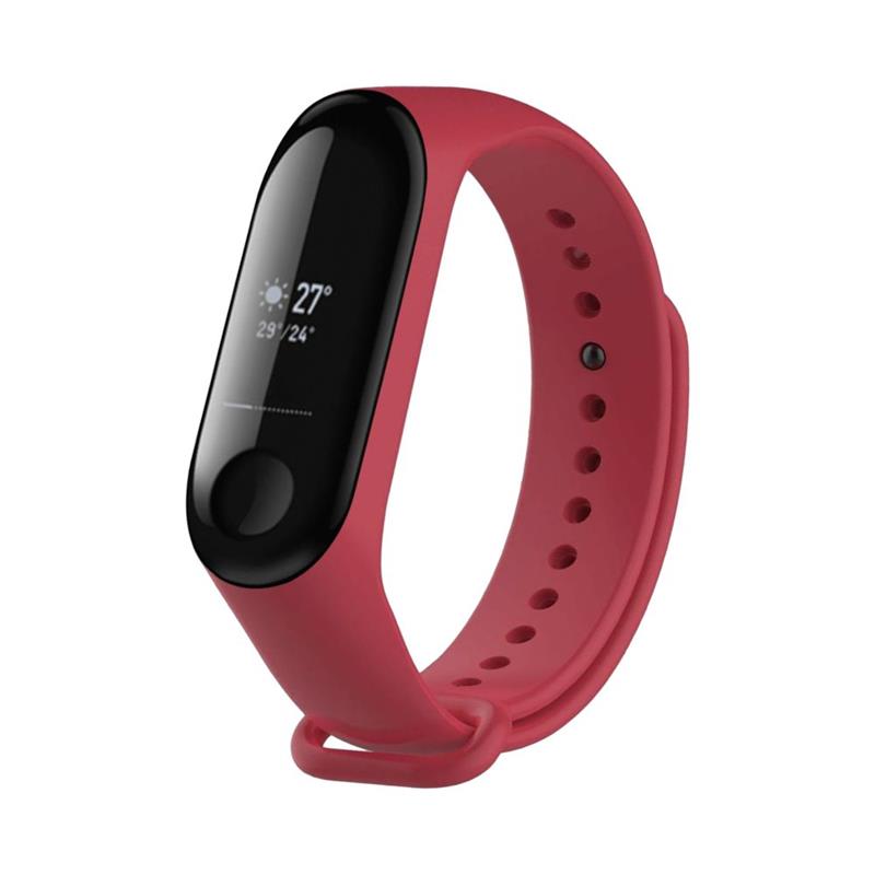 Fixed Silikonový řemínek Silicone Strap pro Xiaomi Mi Band 3 4, růžový